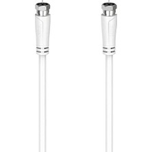 Prime Sat Kablosu F Fiş - F Fiş Beyaz 5m, 90 Db