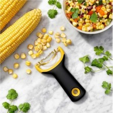 Prime Mısır Soyucu, Paslanmaz Çelik Uç Aparat, Ergonomik Kaymaz Yapısı ile Kolay Kullanım, Ev Ofis Restoran Kullanımına Uygun Hızlı ve Pratik Süt Mısır Rendeleyici Mısır Koçanı Taneleyici Mutfak Aleti