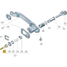 Prime Ön Kapı Şifre Eksantrik Çubuğu 6N0837223A Vw Polo Hb ile Uyumlu 1994-2000