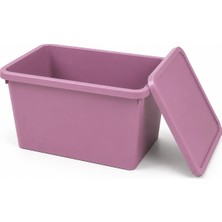 Orret Home 20 Litre Kapaklı Plastik Depolama Kutusu Organizer Kutu Çok Amaçlı Düzenleyici Saklama Kutusu Ev Içi Dolap Içi Oyuncak Kıyafet Banyo Mutfak Organizer Kutusu
