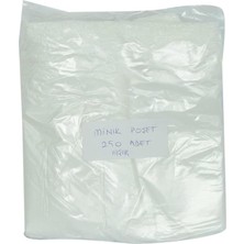 Prime Ekonomik Mini Boy Atlet Hışır Poşet 30X20 cm Ince Beyaz 250 Adet 1 Paket
