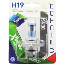 Karok Ticaret Photon Ampul H19 12V 60/55W Xtreme Vision +%150 Fazla Işık (Tekli Blister) Pht PH5519 Xv B1