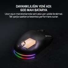 Prime 24.000DPI Triple Mode (Kablolu/bluetooth/2.4g) Siyah Gaming Mouse