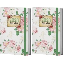Prime Halk Kitabevi Mor Kelebek Bahçesi 2023 Ajanda, 13.5X21CM, 128 Sayfa, Ciltli 2li Paket