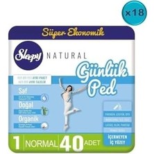 Prime Natural Günlük Ped Normal 720 Adet Süper Ekonomik