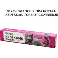 Store 140 Adet Kedi - Evcil Hayvan Kumu Torbası Pratik Pudra Kokulu Büzgülü - Extra Güçlü 82X50CM