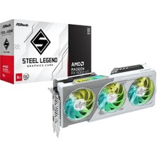 Prime Asrock Amd Radeon Rx 9060 Xt Steel Legend 8gb Oc 8gb Argb Ekran Kartı - 8gb Gddr6, 128-BIT, Amd Rdna 4, 1x Hdmı, 2x Displayport 2.1A, 1x HDMI 2.1b, Amd Hypr-Rx