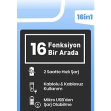 Prime Goldmaster Live Kablolu Kablosuz Standlı Mikro USB Şarj Özellikli 16 In 1 Erkek Bakım Seti
