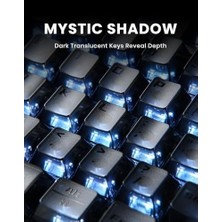 Prime Mercury K1 Mekanik Klavye, Alüminyum Çerçeveli, %75 Kablosuz Oyun Klavyesi, Hot Swap Özel Klavye, Düğmeli, Gaz Zinciri, Rgb Üç Modlu Klavye, Pbt Tuş Kapakları, 8000 Mah Siyah Sis