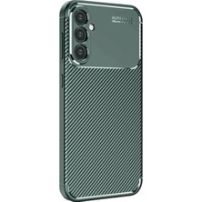 Store Samsung Galaxy S25 Kılıf Auto Focus Karbon Kapak - Koyu Yeşil