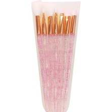 Prime Makyaj Fırça Seti, 7 Parça, Çok Renkli (Pembe)