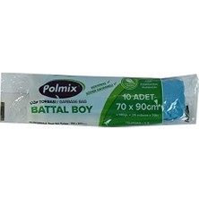 Prime Çöp Torbası Battal Boy 70X90CM 140GR 25MIKRON 70LT Mavi Rulo 10 Adet