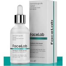 Prime Facelab Yenileyici, Gözenek Sıkılaştırıcı ve Cilt Tonu Eşitleyici Aha Peeling Serumu 30 ml