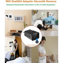 ucuzcu market şarj adaptör güvenlik Kamera (Dünyanın her yerinden canlı ızlenir ses ve görüntü kayıt eder)