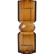Prime Kristal Mum Tutucu, Kahverengi 15X5,5 cm