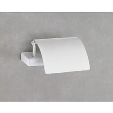Prime Flat Kapaklı Tuvalet Kağıtlığı Beyaz Renk 90X95X151 mm