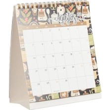 Prime Keskin Akademik Masa Takvimi, Kahve, 17.5X20 cm 4lü Paket