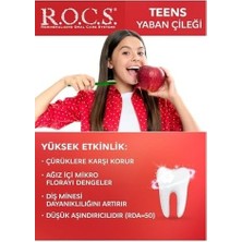 Teen 8-18 Yaş Yaban Çileği Tadında Diş Macunu 1 Paket(1 x 74 G) (4 Paketi)