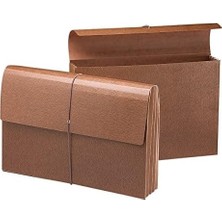 Prime Kapaklı ve Kordonlu Klasik Genişleyen Dosya Cüzdanı, 3-1/2" Genişletme, Yasal Boyut, Redrope, Kutu Başına 10 (71356)