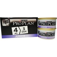 Prime Pro Plan Proplan Junior Tavuklu Yavru Kedi Konservesi 85 gr 4 Al 3 Öde