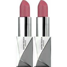 Prime Alix Avien Uzun Süre Kalıcı Nemlendirici Pürüzsüz Etkili Yarı Mat Ruj Satin Lipstick 810 Antique Pink (2 Paketi)