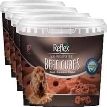 Prime Reflex Biftekli Yarı Yumuşak Küp Köpek Ödül Maması 500GR (4 Paketi)