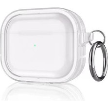 Store Movenchy Apple Airpods Pro 2 (2.nesil) Shiny Şeffaf Kılıf - Beyaz