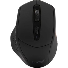 Prime Inca-Inca IWM-521 Rechargeable Silent Mouse (Sessiz) Ergonomik Dizayn, Konforlu Dokunuş Hissi, Tamamen Rubber Yüzey Sessiz Tuşlar 800 1200 1600 Dpı Üç Kademeli Optik Çözünürlük 2.4ghz Nano