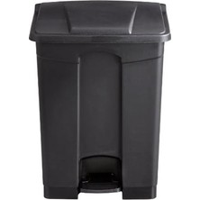 Prime -On Kapalı Plastik Çöp Kovası Veya Ev ve Garaj, Eller Serbest Bertaraf, 17 Galon, Siyah