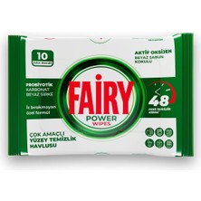 Store Power Wipes Yüzey Temizlik Havlusu 10 Yaprak | Beyaz Sabun | Beyaz Sirke & Karbonat