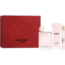 Prime Burberry Her Edp 100 ml ve Edp 10 ml ve Bl 75 ml Set Parfüm