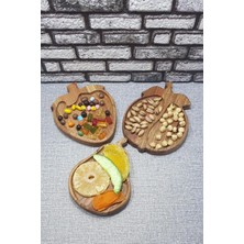 Store Ahşap Elma Çilek Armut Kay?n Çerezlik-Kahvaltılık ve Servis- Sunum Taba?? KZ1046