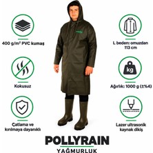 Polly Boot Polly Rain Arge Toptan Pvc Fermuarlı Pardesü Yağmurluk Xl