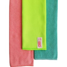 Store Microlüks Mikrofiber 3'lü Temizlik Bezi 2 Havlu + 1 Hamarat Bez 30CM x 34CM