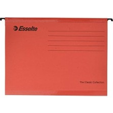 Prime Klasik Askılı Dosya, A4, Kırmızı, 25'li Paket, Sekmeler Dahil, 90316