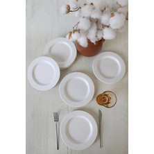 Store Beyaz Assos Pasta Tabağı 22 cm 6 Adet 006