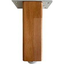 MSP Kale 23CM Ayarlı Ahşap Ayak Mobilya Masa ve Dolap AYAĞI(23CM)(KAYIN/GÜRGEN Ağacı) Kayın