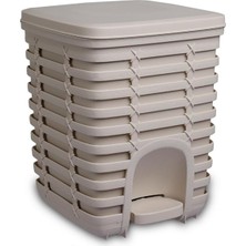Store Palm Pedallı Çöp Kovası 9 Lt - Bej M-E54-09