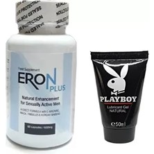 Sh Ticaret Playboy Ontic Playboy Lubricant 50 ml Jel - Eron Plus 60'lı Erkeklere Özel