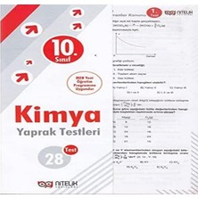 Nitelik - 10. Sınıf Kimya Yaprak Testleri