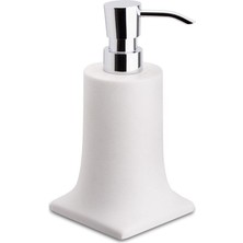 Prime Tezgah Üstü Sıvı Sabunluk Beyaz-Krom Renk 181X91X109 mm