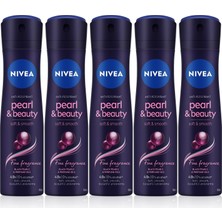 Store Kadın Sprey Deodorant Pearl&beauty Fine Fragrances,48 Saat Anti-Perspirant KORUMA,150MLX5