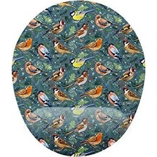 Prime Kuş Desenli Bilek Destekli Mouse Pad