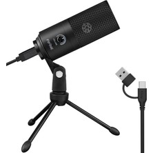 MSP USB Mikrofon, Dizüstü Bilgisayar Için Metal Kondenser Kayıt Mikrofonu Mac Veya Windows Kardioid Stüdyo Kayıt Vokalleri, Seslendirmeler, Yayın Akışı ve Youtube VIDEOLARI-K669B