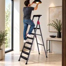 Store 6+1 Basamaklı Metal Merdiven 150KG.TAŞIMA