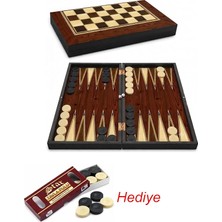 MSP Tavla Platin Ceviz Büyük Boy ve Yedek Tavla Pulu Hediyeli (2 Paket Pul) 12 mm Mdf Kasa, Parlak Selefon Kaplama, Çizilmeye Karşı Dirençli Coex Kaplama