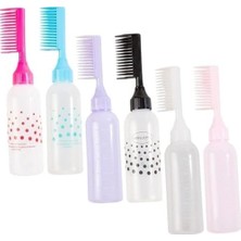 Prime 170 ml Hazneli Saç Boyama Tarağı – Doldurulabilir Plastik Aplikatör Şişesi, Kuaförler Için Pratik Boya Uygulama Tarağı, Saç Boyası Şişesi-Pratik Saç Boyama Aparatı-Asorti Renk (Yan Tarak)