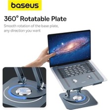 Ayarlanabilir Dizüstü Bilgisayar Standı, 360 Derece Dönebilen Ayarlanabilir Dizüstü Bilgisayar Standı (Üç Katlı Versiyon) MacBook Air Pro, Xps, Hp Vb. Için Ergonomik Katlanabilir Stand