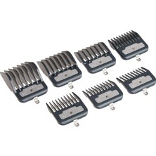 Store Master Serisi Premium Saç Kesme Makinesi Eklenti Tarak Seti, Kesme Korumaları Metal Klipsli Kesme Kılavuzları, Siyah, 7 Adet
