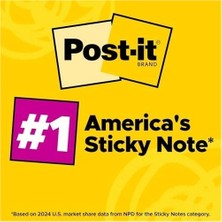 3 M Post-It Greener Notes, 3 x 3, Canary Yellow, 24 Pads/cabinet Paket Sarı 100 Yaprak Pouch Kendinden Yapışkanlı